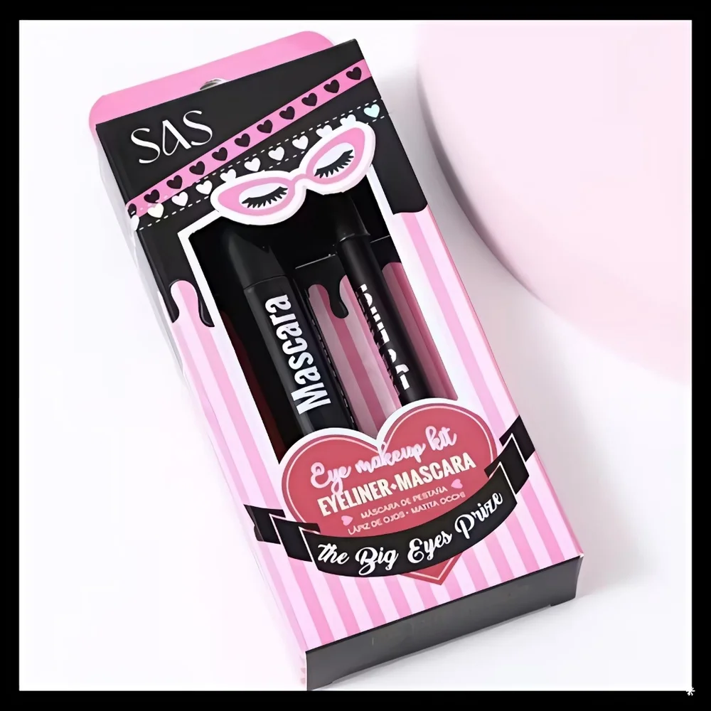 🆕THE BIG EYES PRIZE 12 HOUR WEAR BLACK VOLUME MASCARA & EYELINER BOXED SET